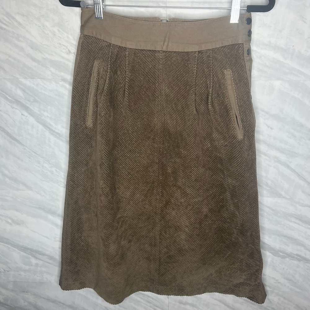 Vintage Marianne David Corduroy MIDI Skirt 38